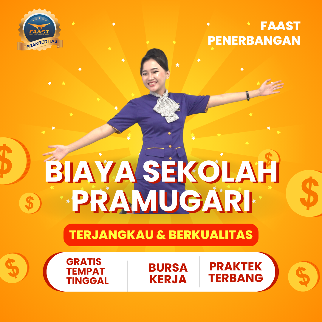Biaya Pendaftaran Sekolah Pramugari & Staff Bandara